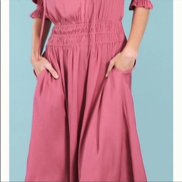 Anthropologie | Current Air Cape May Smocked Dress - Picture 11 of 11